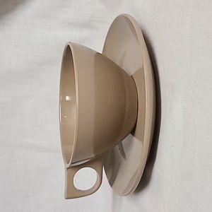 1950s Melmac Cup Bread Plate Set Melamine Boonton Molding